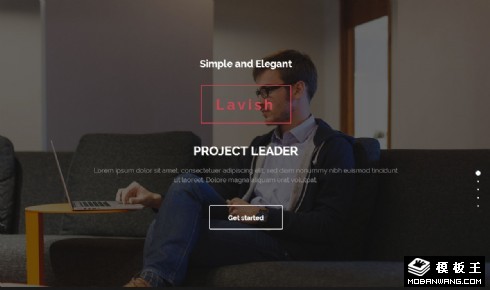 个人技能作品展示响应式网页模板