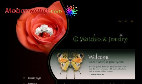 手表与珠宝销售企业网站模板