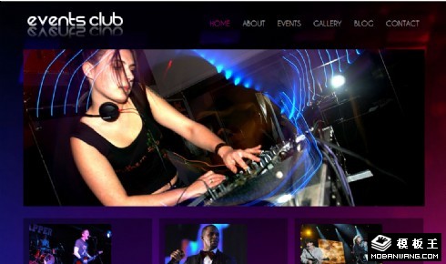 乐队俱乐部网页模板