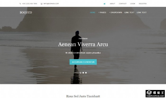 心海商业服务动态网页模板