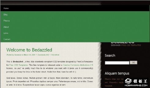 桌布BLOG网页模板