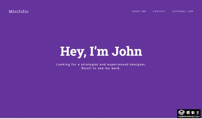 个人作品项目图集网页模板