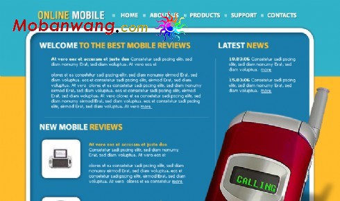 无线通信企业网页模板