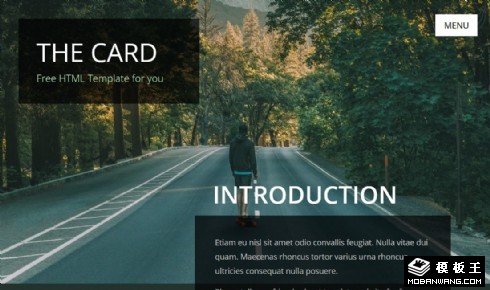 产品团队展示单页面响应式网页模板