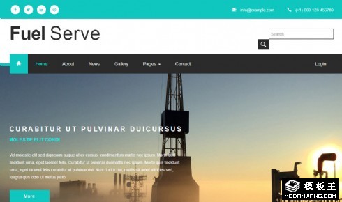 燃料能源开发响应式网站模板
