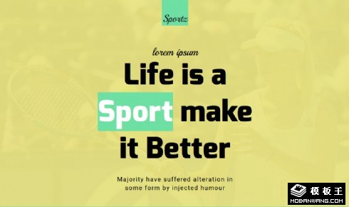 运动与生活响应式网页模板