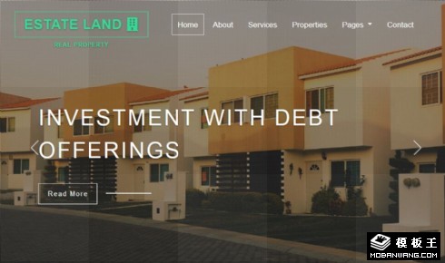 土地开发响应式网站模板