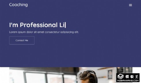 生活指导展示响应式网页模板