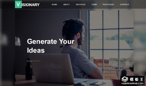 想象创意服务企业响应式网页模板