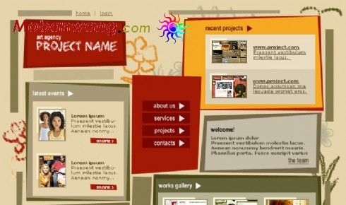 艺术设计公司网页模板