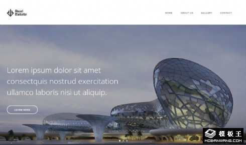 创意房产建筑展示响应式网页模板