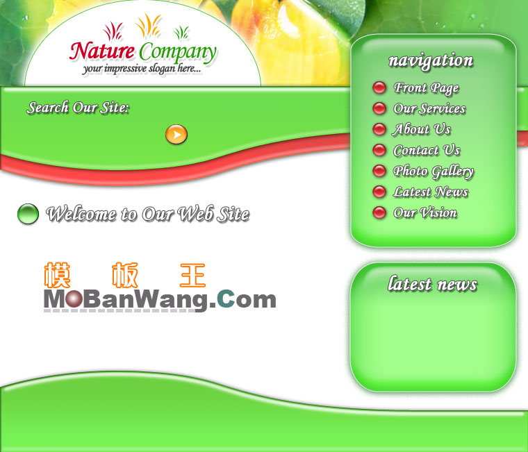 欧美卡通风格公司主页模板