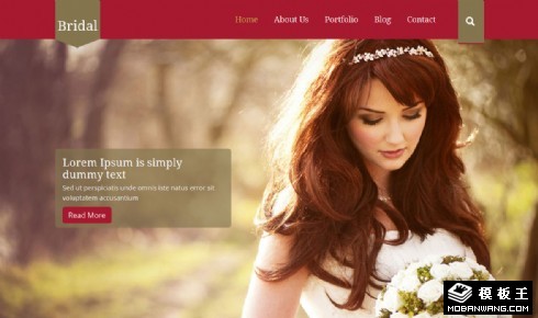 婚礼策划服务响应式网页模板