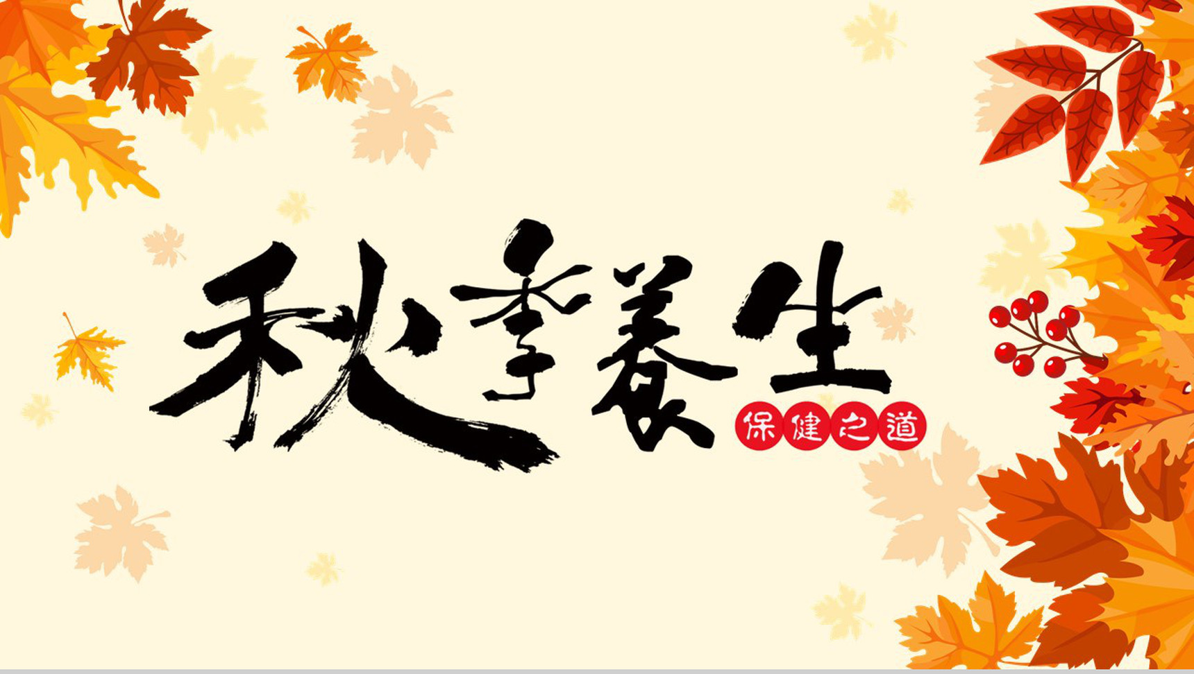 养生保健PPT模板