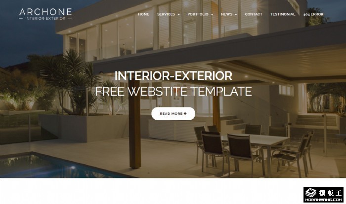 室内空间软装设计网页模板