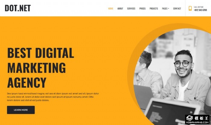 数字市场营销网页模板