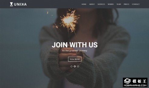 业务团队产品服务响应式网页模板