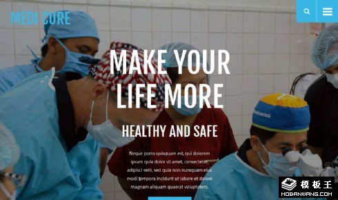 医学治疗展示响应式网页模板