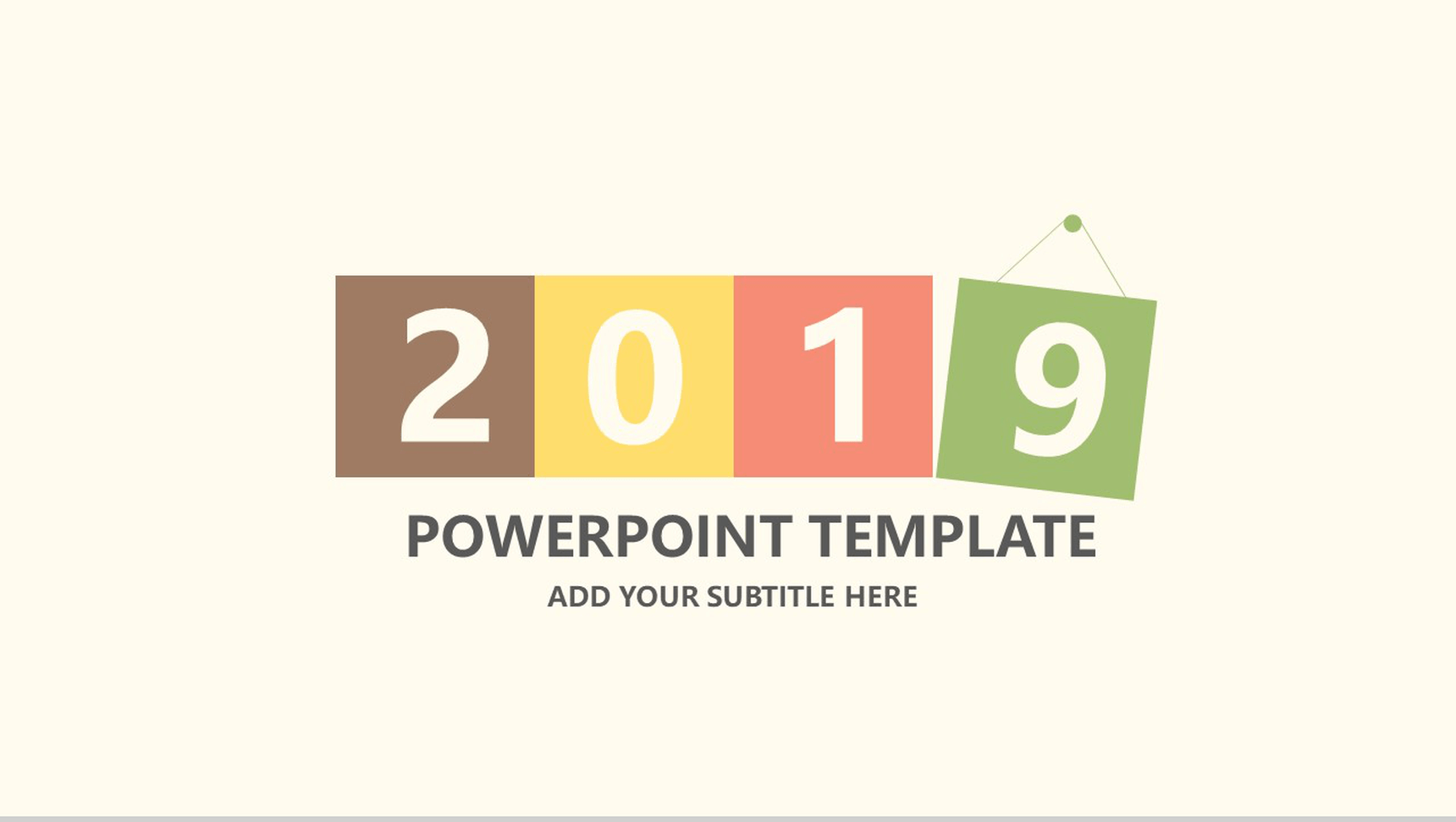 2019暖色商务演讲汇报通用PPT模板