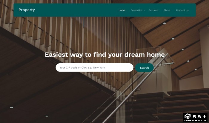 房产资源服务平台网页模板