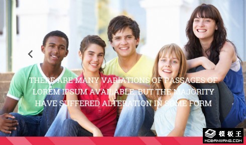 社区服务中心响应式网页模板