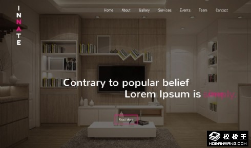 天才创意家居设计响应式网页模板