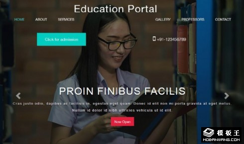 教育师资展示响应式网页模板