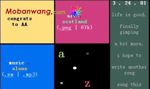 多彩搭配网页模板