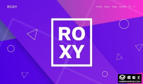 紫色创意产品动态响应式网页模板