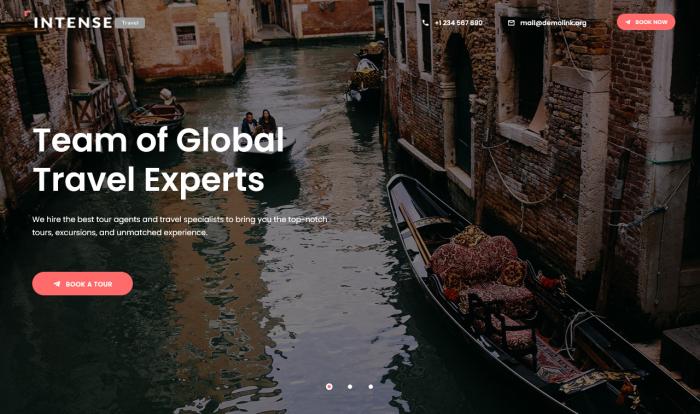 特色旅游项目单页模板