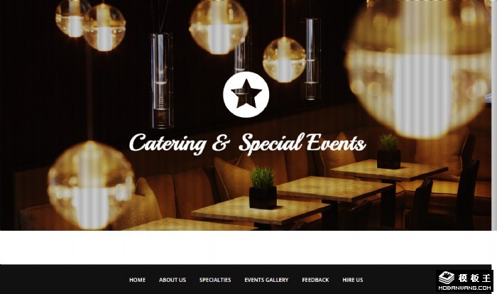 情调餐厅展示网页模板