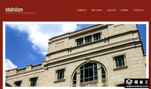 暗红公司动态网页模板