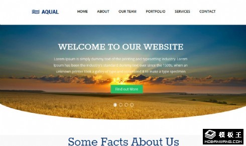 国际服务机构网页模板