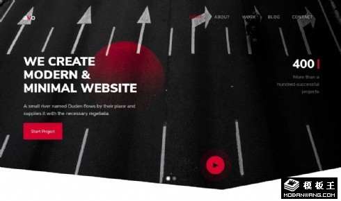 投资分析动态响应式网页模板