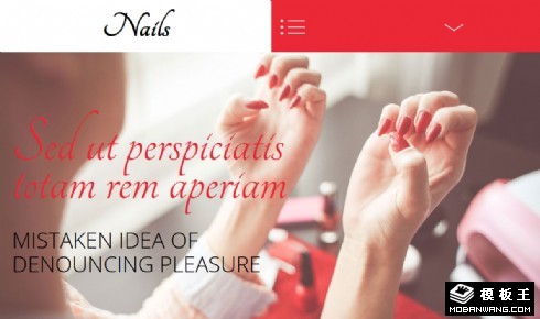 美甲SPA响应式网站模板