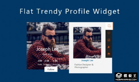 用户信息选项卡网页模板