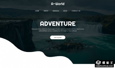 世界探险旅行响应式网页模板