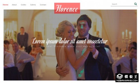 永恒婚礼响应式网页模板