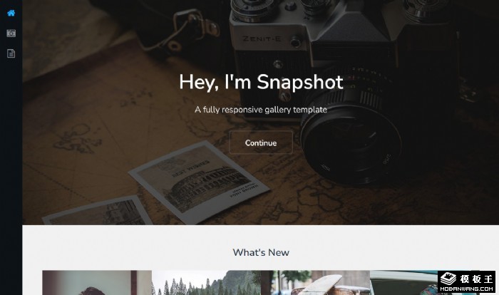 左侧导航个人图库网页模板