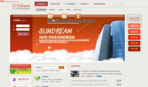 欧美地区历史介绍网页模板