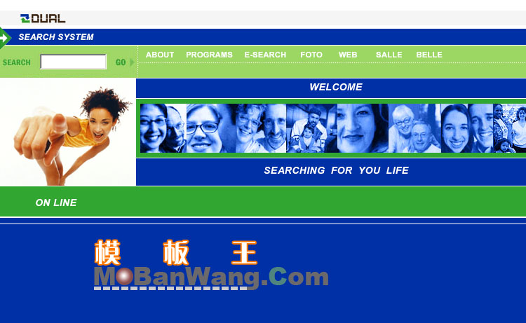 欧美风格公司网站模板