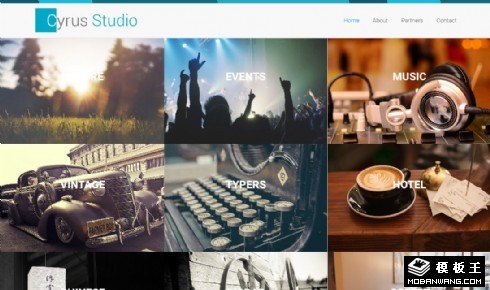 创意项目工作室响应式网页模板