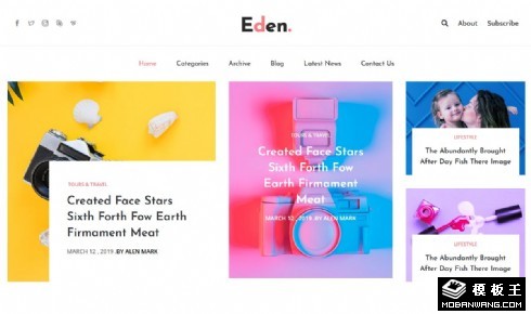 多彩分类信息门户响应式网页模板