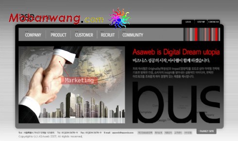 商务营销网页模板