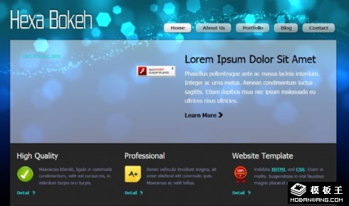 信息聚焦展示网页模板