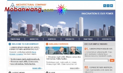 建筑公司商务网页模板