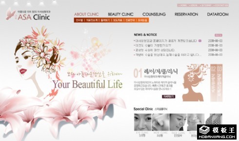 印象美容整形机构网页模板