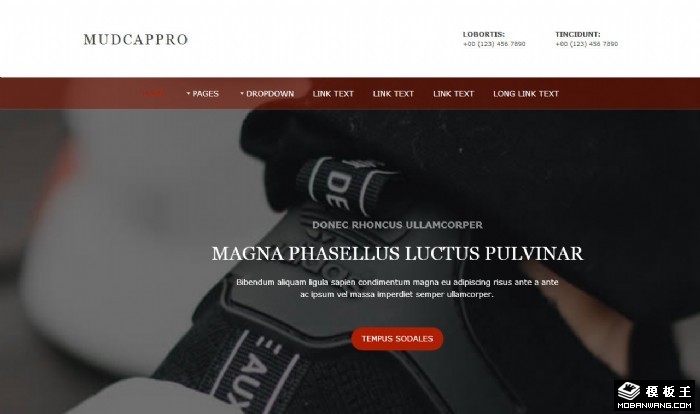 摄影航拍展示网页模板