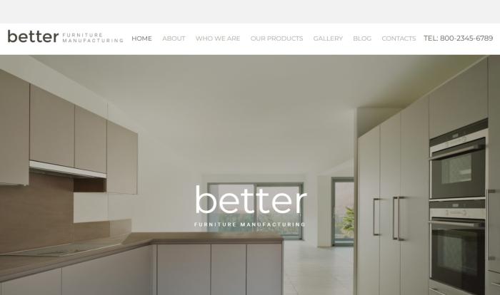 优质家具制造公司网站模板