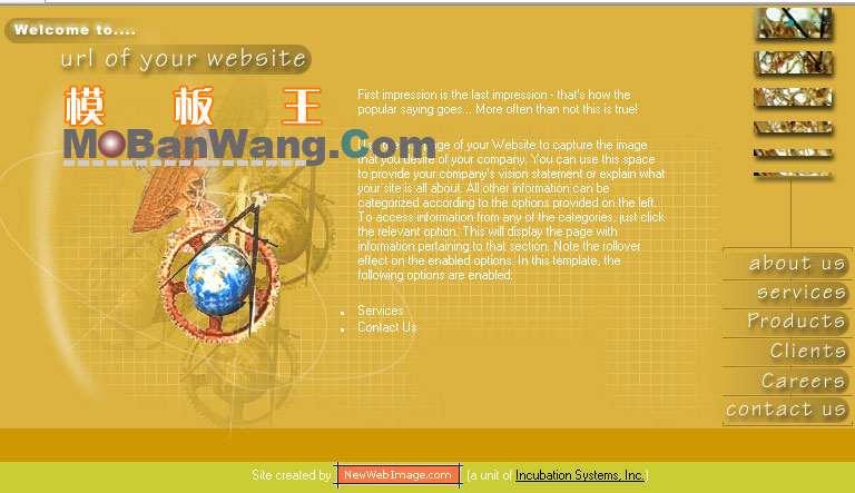 欧美风格企业网站模板